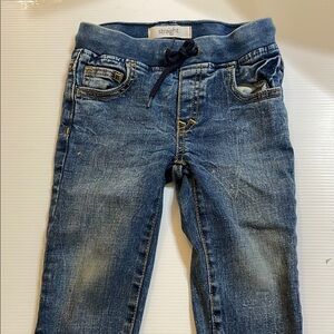 Gymboree Blue Denim Jeans with Yellow Stitching